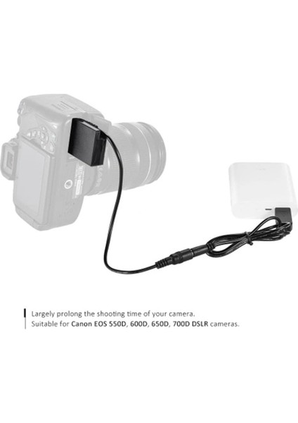 Canon Eos 550D 600D 650D 700D Dslr Için Lp-E8 Için Dc Güç Bankası ile 2x Dr-E8 Kumlu Pul Pullu (Yurt Dışından) modelleri