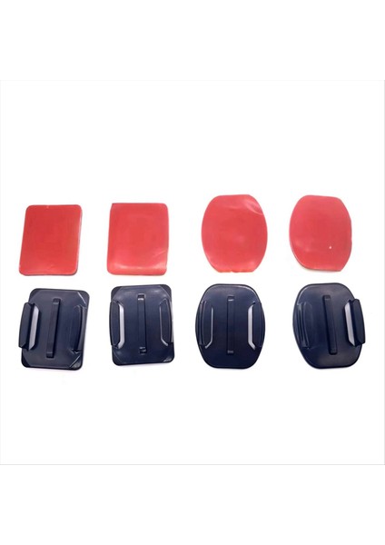 Gopro Hero Için Set Set 8/7/6/5 Kask Aksesuarları Küçük Karınca Düz Kavisli Base Shangou Yapıştırıcı (Çıkartmalar Ile) (Yurt Dışından)