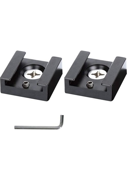 Soğuk Ayakkabı Montajı Alüminyum Adaptör Braketi Kamera Kafesi Flash Ayakkabı Montajı (6 Pc) Için 1/4 Iplikli Sıcak Ayakkabı (Yurt Dışından) fiyatları