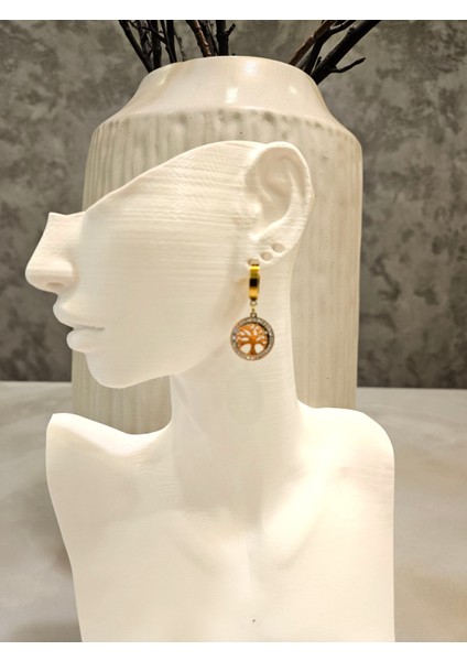 Yüksek Kalite Paslanmaz Çelik Yaşam Ağacı Küpeleri fiyatları