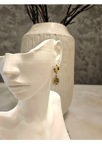 Yüksek Kalite Paslanmaz Çelik Yaşam Ağacı Küpeleri fırsatları