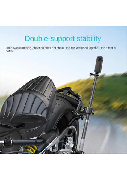 Telesin Motosiklet Bisiklet Monopod Bisiklet Talonu Panoramik Montaj Görünmez Selfie Stick Braketi Gopro Kahraman 12/11/10 (Yurt Dışından) modelleri