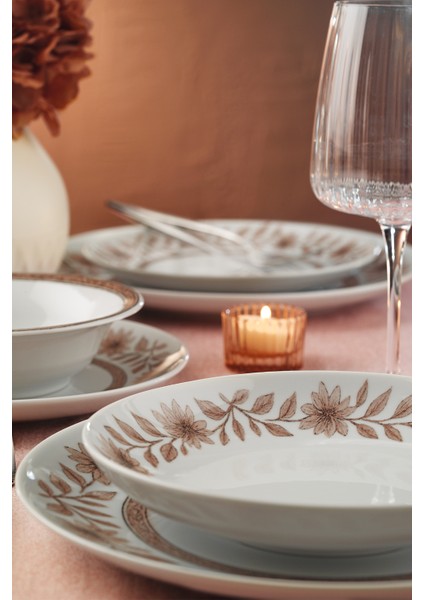 Meadow Maroon 24 Parça 6 Kişilik Yemek Takımı fiyatları