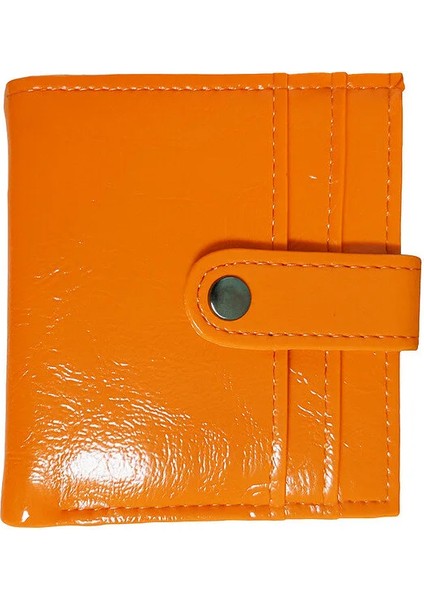 Piovere Borsa Kağıt Para Bölmeli Çıtçıtlı Suni Deri Cüzdan ve Kartlık