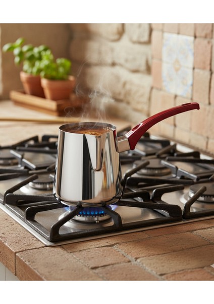 Sude Paslanmaz Çelik Sütlük & Cezve 304 Kalite 0,70 Lt