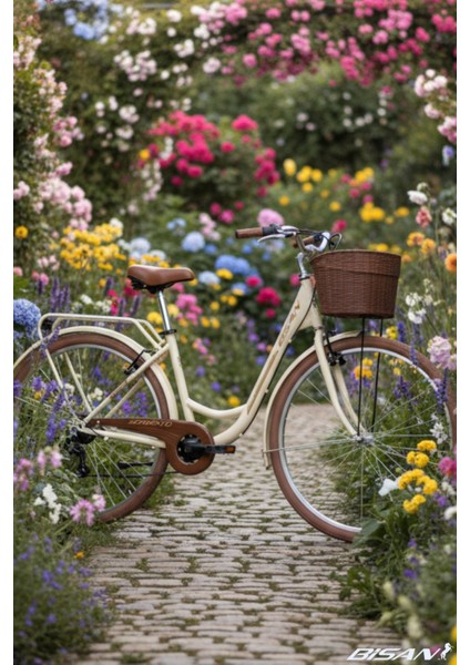 Sorrento-S Şehir Bisikleti 44 cm V 26 Jant 7 Vites Krem Gold modelleri