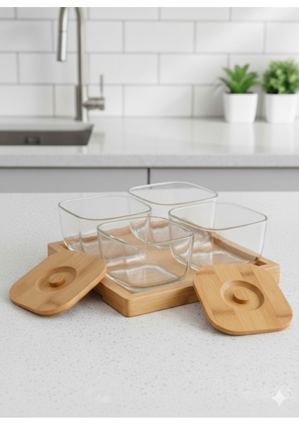 Bambum Krosna - 9 Parça Cam Kahvaltılık fiyatları