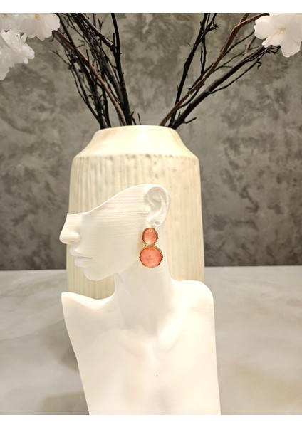 Modern Tasarım Daire Küpeler-Kc Altın Kaplama fiyatları