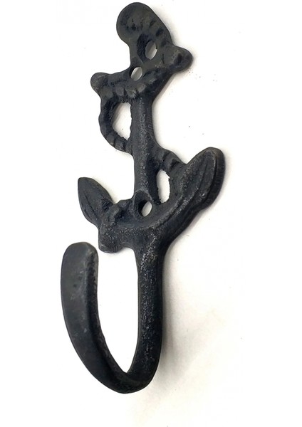 Antika Tarz Dekoratif Pirinç Halatlı, Çapa, Denizci, Gemici Askı - 95x42mm, Oksit fiyatları