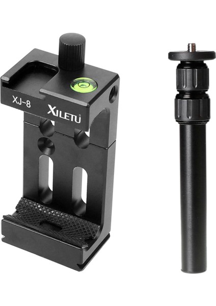 Xıletu Xj-8 Tripod Kafa Braketi Cep Telefonu Tutucu Klipsi XM-263A Alüminyum Uzatma Çubuk Çubuk Pole 1/4 Inç 3/8 (Yurt Dışından)