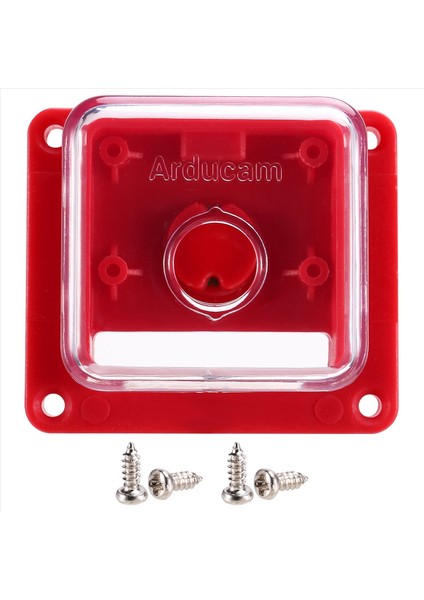 Rpı Kamera Modülü Için Rpı Kamera V1/v2 Arducam 16MP/64MP IMX219 Kamera Mahkemesi Muhafaza Kılıfı Kırmızı (Yurt Dışından)