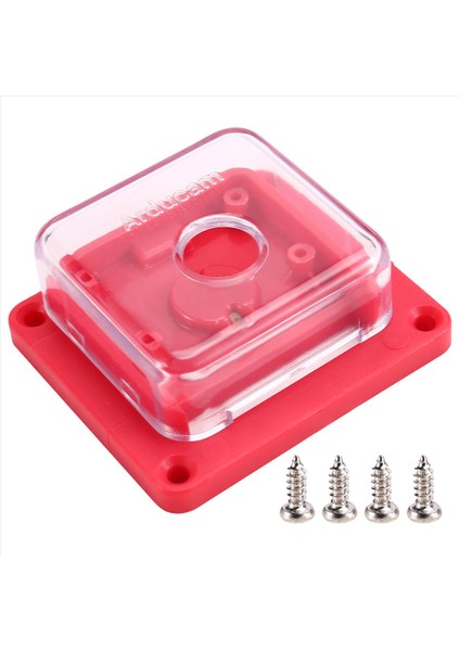 Rpı Kamera Modülü Için Rpı Kamera V1/v2 Arducam 16MP/64MP IMX219 Kamera Mahkemesi Muhafaza Kılıfı Kırmızı (Yurt Dışından) modelleri