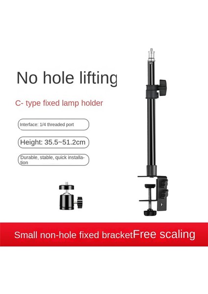 C Tripod Kelepçe Masası Montaj Işık Standı 1/4in Ball Kafa Masa Fikstürü Ayarlanabilir Kamera Masa Dekop Braketi Stand (Yurt Dışından) fiyatları