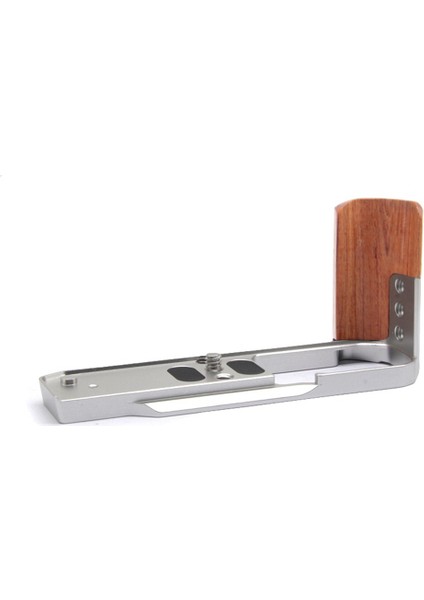 Hızlı Bırakma L Plaka Ahşap Yan Tapı Braket Handgrip Için Nikon Zfc Dijital Kamera Tripod Aksesuarları Gümüş (Yurt Dışından)