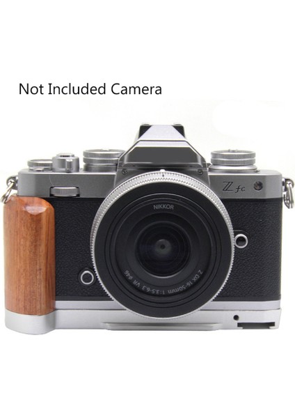 Hızlı Bırakma L Plaka Ahşap Yan Tapı Braket Handgrip Için Nikon Zfc Dijital Kamera Tripod Aksesuarları Gümüş (Yurt Dışından) modelleri