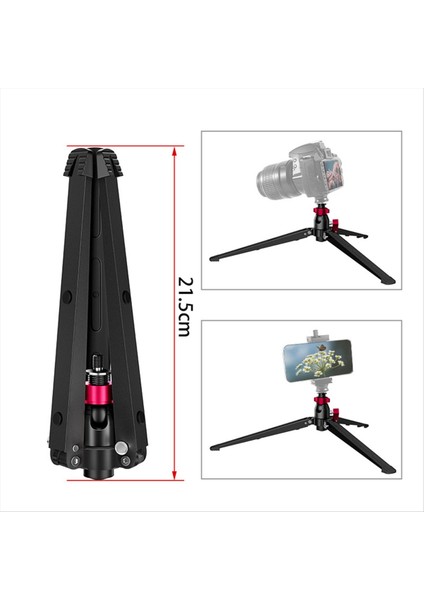 Telefonlar Için 3/8 Inç Vida ile Evrensel Mini Tripod Standı Masaüstü Katlama Standı Dslr Kameralar (Yurt Dışından)