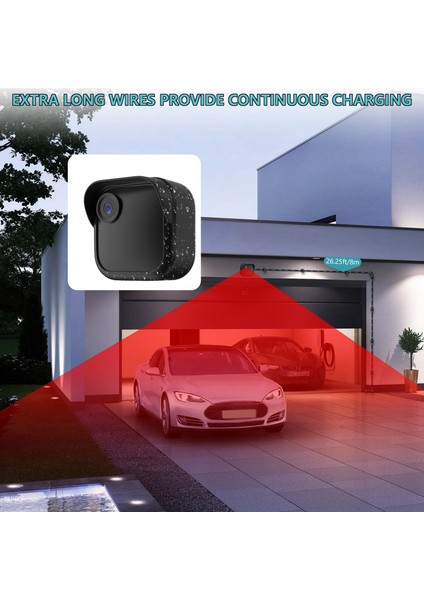 Kamera Uzatılmış Şarj Kablosu Izleme Göz Kırpma Outdoor 4 Abd Fiş Için Koruyucu Kapak (Yurt Dışından) modelleri