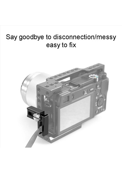 3x HDMI Kablo Kelepçesi Evrensel Kamera Kafesi HDMI Kilit Kelepçesi Slr Kamera Aksesuarları Hızlı Serbest Bırakma Plakası (Yurt Dışından) modelleri