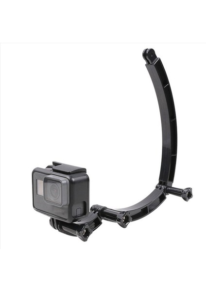 2x 3 Yollu Kask Kolu Uzatma Montajı Kavisli Kutup Selfi Çubuğu Gopro 9 8 7 6 5 Sjcam 4K Vida Olmadan (Yurt Dışından) fiyatları
