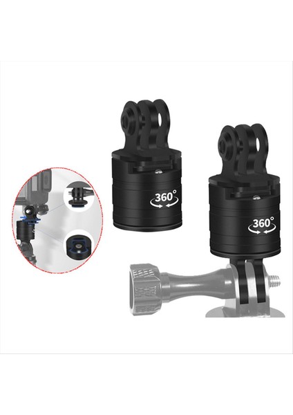 Gopro 12 Aksesuarları Için Metal Adaptörü 1/4 Inç Alüminyum Tripod Alaşım Montajı 360 Bir Türü Döndür (Yurt Dışından)