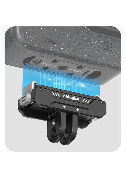 Amagısn Manyetik Hızlı Serbest Bırakma Braketi GOPRO12/11/10/9/9/8 Eylem Kamerası Hızlı Bırakma Adaptörü Için Uygundur (Yurt Dışından) fiyatları