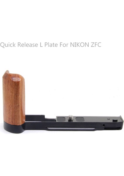 Hızlı Bırakma L Plaka Ahşap Yan Tapı Braket Handgrip Için Nikon Zfc Dijital Kamera Tripod Aksesuarları Siyah (Yurt Dışından) fiyatları