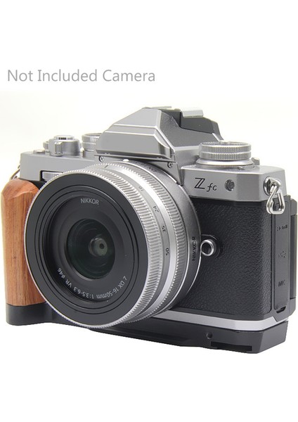 Hızlı Bırakma L Plaka Ahşap Yan Tapı Braket Handgrip Için Nikon Zfc Dijital Kamera Tripod Aksesuarları Siyah (Yurt Dışından) modelleri