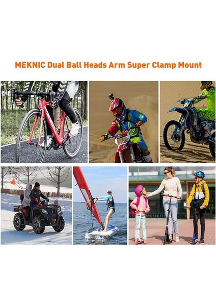 Süper Kelepçe Eylem Kamera Montaj Monitörü 360 ° Ballhead Kamera Montajı Gopro Bike Motosiklet Spor Kamera Aksesuarları (Yurt Dışından) fiyatları
