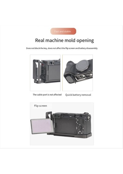 Jlwin Dikey Çekim Hızlı Serbest Bırakma Plakası L Plaka Sony A6700 Kamera Uyumlu Stabilizatör Tripod Dikey Çekim (Yurt Dışından) fırsatları