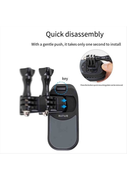 Xıletu Hızlı Serbest Bırakma Sırt Çantası Klipsi Gopro Djı Action Camera Tutucu Için Uygun Manyetik Tutucu (Yurt Dışından) fırsatları