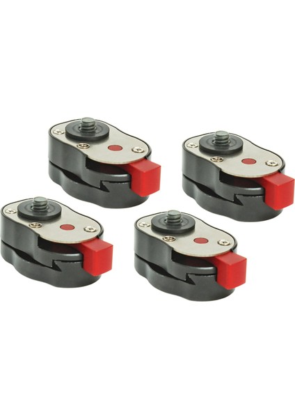 4x Professional 1/4inch Mini Hızlı Serbest Bırakma Plakası Sistemi Herhangi Bir Tripod Için 4 Lb Kapasiteye Sahip Eklemli Kol Montajı (Yurt Dışından)