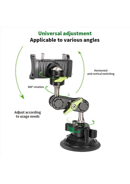 2x Lanparte Yeni Telefon Tutucu Araba Telefon Tutucu Stabilizatör Telefon Selfie Stick 360 ° Dönen Braket (Yurt Dışından) modelleri