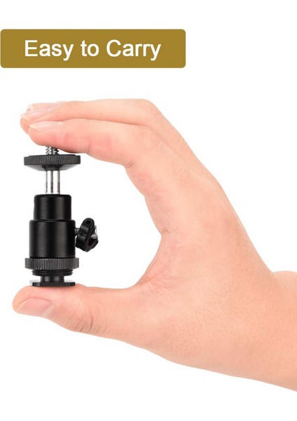 2 Pcs Sıcak Ayakkabı Montaj Adaptörlü Mini Top Kafası ve 1 Pcs Mini Sıcak Ayakkabı Montaj Monitörü Mikrofon Flaş Tutucu (Yurt Dışından) fiyatları