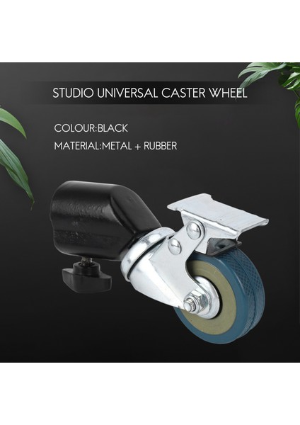 3pcs 22MM Fotoğraf Stüdyosu Universal Caster Tekerlek Tripod Kasnak Hafif Standlar/stüdyo Boom (Yurt Dışından) indirimleri