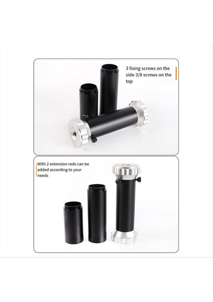 Ekvator Montajı ve Tripod Teleskop Aksesuarları Arasındaki Liği Arttırmak Için Üç Bölüm Uzatma Tüpü (Yurt Dışından) indirimleri