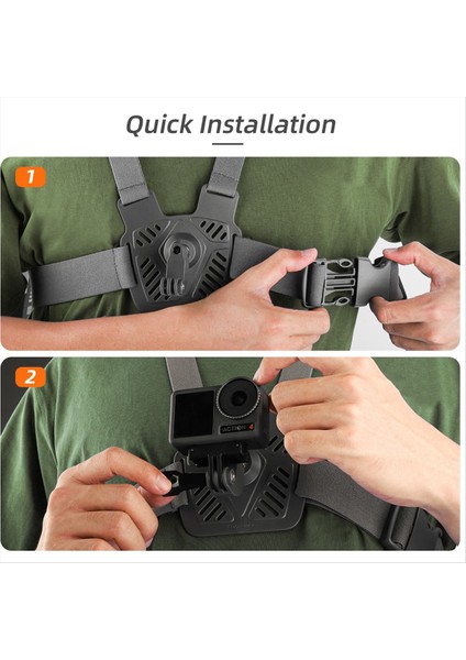 Pocket 3/go 3 Evrensel Göğüs Kayışı Braketi 360 Derece GOPRO12 Spor Kamer Telefon Klibi Çok Fonksiyonlu Aksesuarlar (Yurt Dışından)