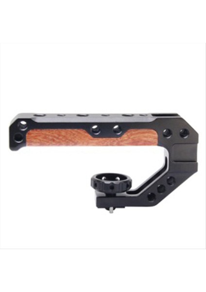 Arrl Sony Canon Nikon Kamera Kafesi Mikrofon LED Işık Monitörü Için Soğuk Ayakkabı ile Üst Ahşap Saplama (Yurt Dışından)