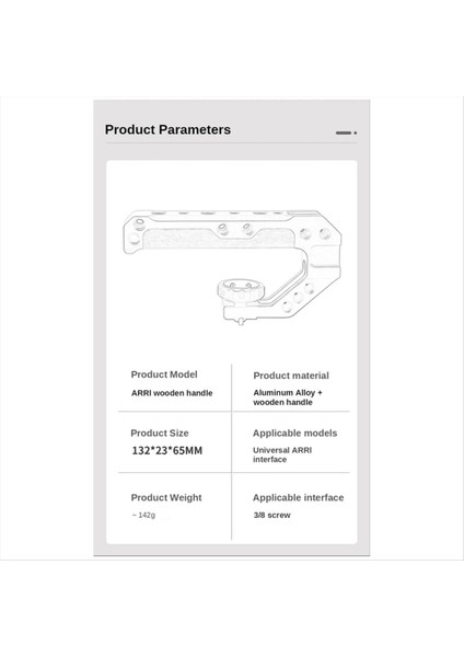 Arrl Sony Canon Nikon Kamera Kafesi Mikrofon LED Işık Monitörü Için Soğuk Ayakkabı ile Üst Ahşap Saplama (Yurt Dışından) fiyatları