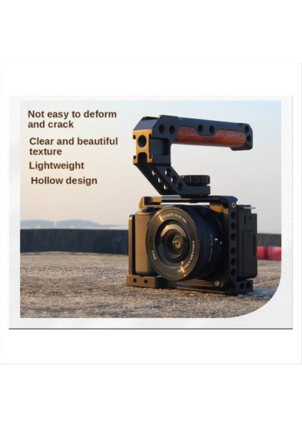 Arrl Sony Canon Nikon Kamera Kafesi Mikrofon LED Işık Monitörü Için Soğuk Ayakkabı ile Üst Ahşap Saplama (Yurt Dışından) fırsatları