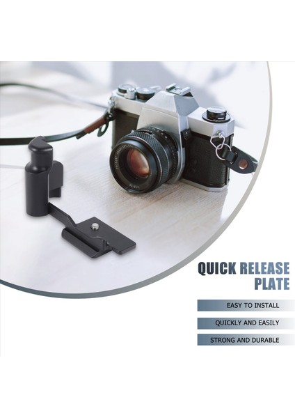 Canon Eos M100 M200 Kamera Için Kamera L Braket Plakası Kamera Hızlı Bırakma Plakası Dikey Çekim El Kavrama Tutucu Tahtası Siyah (Yurt Dışından) modelleri