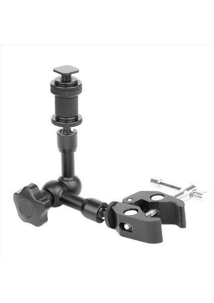 2x Sihirli Kol 7 Inçlik Eklemli Sürtünme Kolu Süper Kelepçe Ayarlanabilir Çubuk Kelepçe Klipsi Dslr Kamera Teçhizatı Için Klips (Yurt Dışından) modelleri