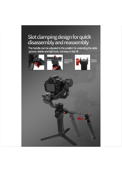 Djı Ronin Için Rs2/3 Stabilizatör Kaldırma Potu Yükseltilmiş Karbon Fiber Ayarlanabilir Açı Katlanır Tek Elle Olkavun Sapı 1pcs (Yurt Dışından) fiyatları