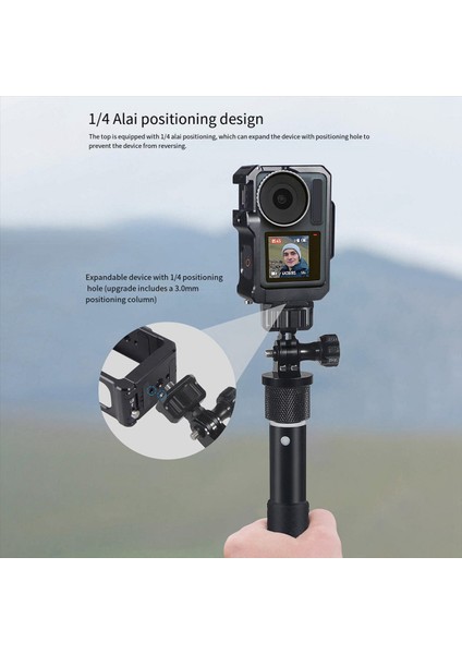 1/4 Inç Vida Tripod Adaptör Gopro Kamera Aksesuarları Için Iki Kartlı 360 Dönen Montaj Tutucu Siyah (Yurt Dışından) indirimleri