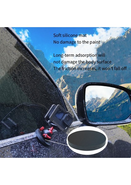 INSTA360 Gopro Aksesuarları Için Spor Kamerası Gimbal Braketi Çok Fonksiyonlu Araba Braketi Emme Kupası Braketi B (Yurt Dışından) fırsatları