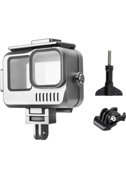 Su Geçirmez Muhafazalar Gopro Hero Için Kafes 9 10 11 Alüminyum Alaşım Kılıfı 40M Ipx8 Sualtı Ithal 9h Temperli Cam (Yurt Dışından) indirimleri