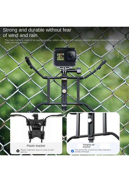 Telesin Sihirli Kol Braket Montaj Asma Net Stand GOPRO11/10/9/ACTION3/2 Akıllı Telefon Aksiyon Kamera Aksesuarları (Yurt Dışından) fırsatları