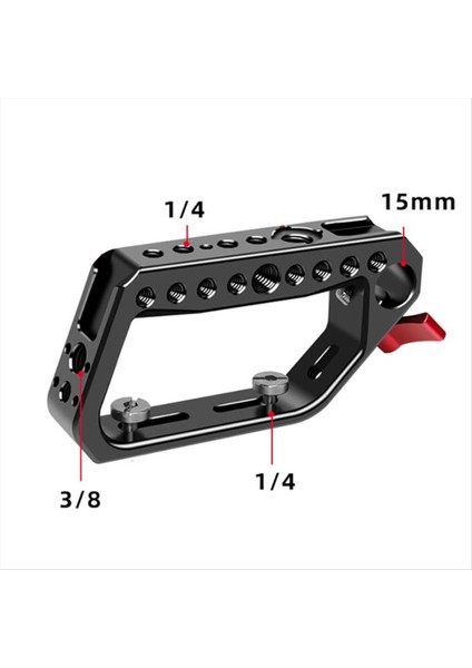 Kamera Üst Kolu Soğuk Ayakkabı Montajı ile 1/4 3/8 Arri Peynir Delikleri 15 mm Ray Çubuğu Kelepçesi Dslr Kamera Aksesuarları (Yurt Dışından) fırsatları