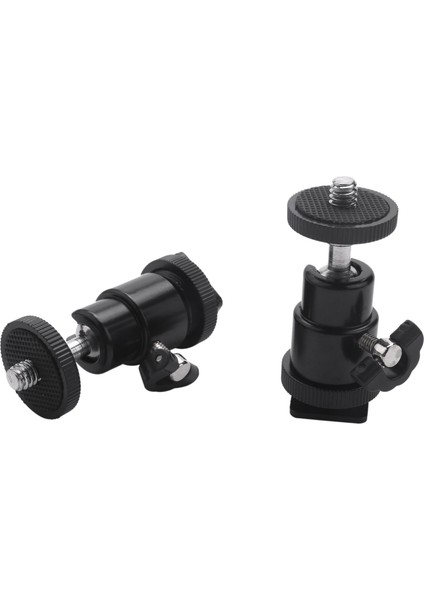 Sıcak Ayakkabı Montajı Adaptörü ile Mini Top Kafası [4 Paket] 360 Derece 1/4 Inç Küçük Top Kafaları Dslr Için Mikro Ballhead Döner (Yurt Dışından) fırsatları