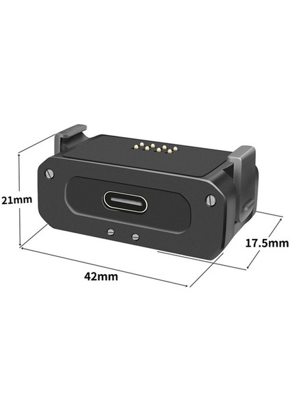 2 In1 Manyetik Şarj Adaptörü Katlanabilir Tripod Montajı 1/4 Inçlik Arayüz Eylem 2 Eylem Kamerası (Yurt Dışından)