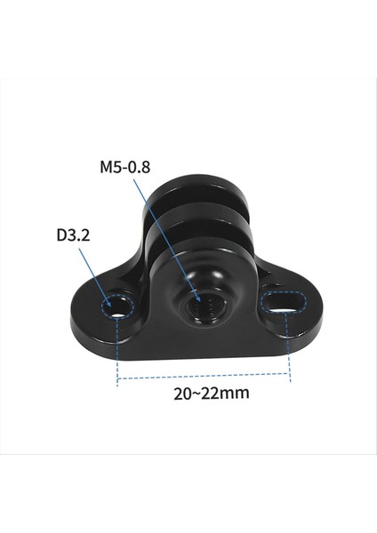 GOPRO12/11 Kamera Kemer Destek Deliği Mesafesi 20-22MM Kronç Uzatma Uzatma Metal Cabrio Tutucu B (Yurt Dışından)